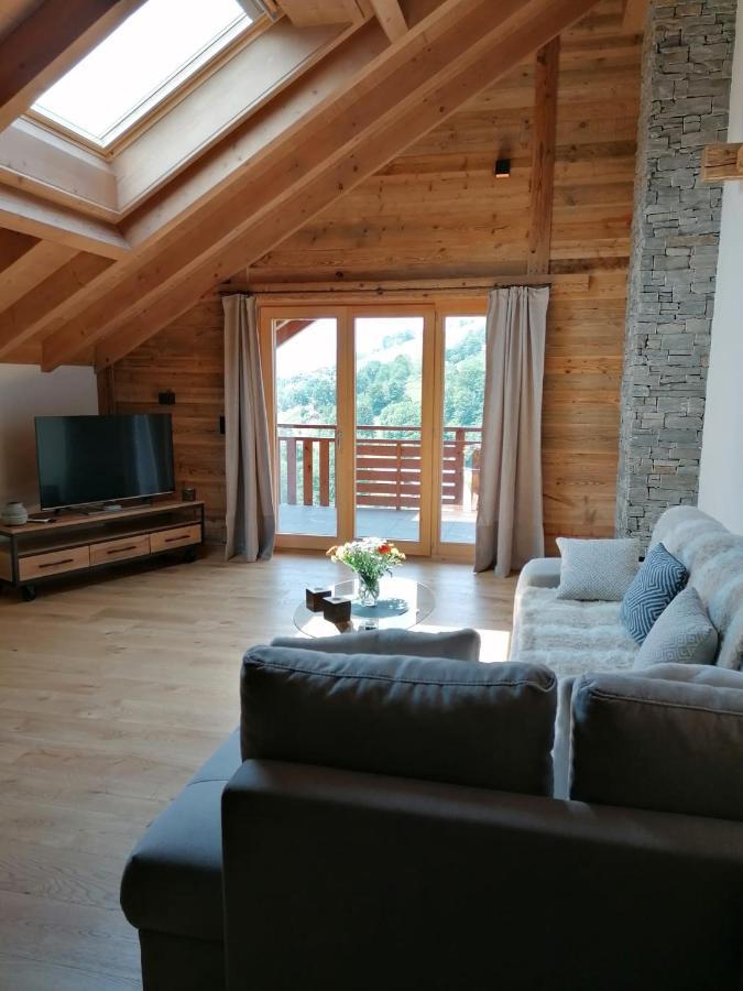 Chalet Les Ecureuils Apartment Penthouse Suite Cresuz エクステリア 写真